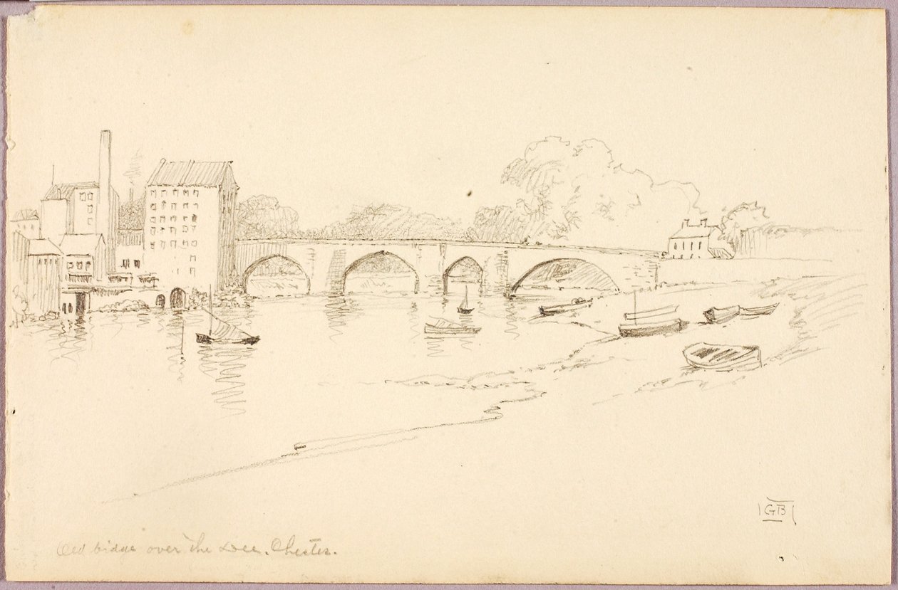 Viejo puente sobre el Dee, Chester de George Elbert Burr