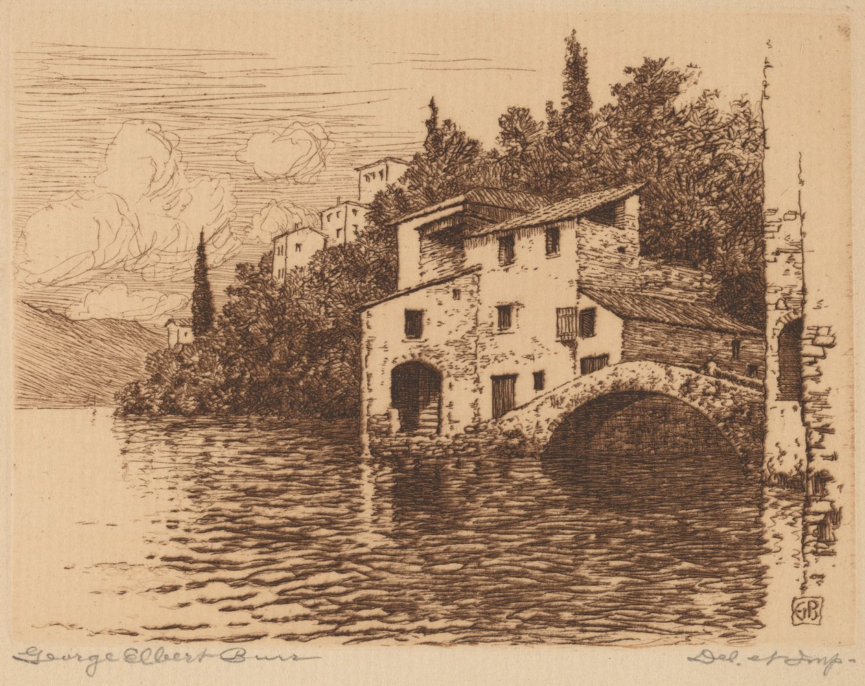 En el lago Como de George Elbert Burr