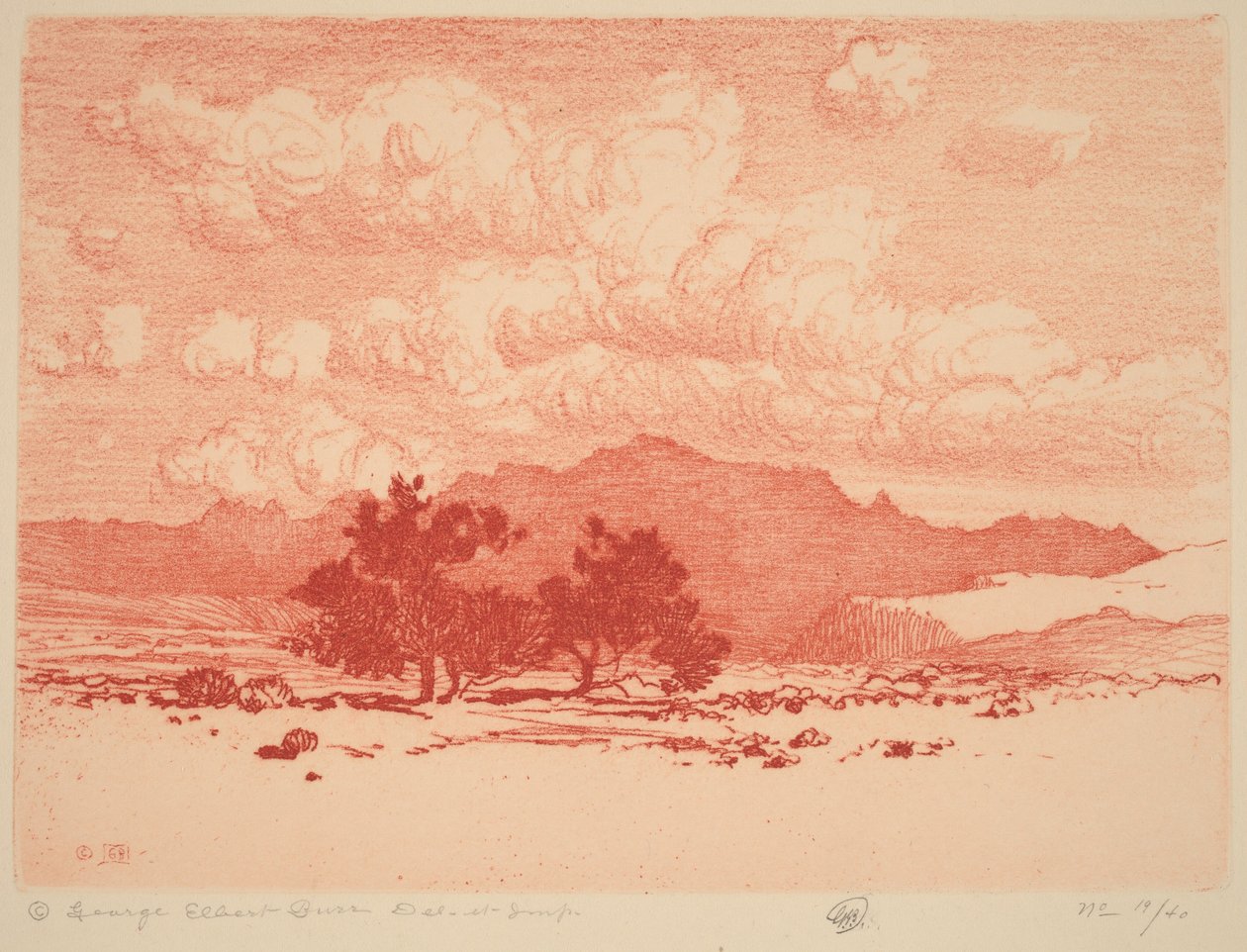 Árboles de palo verde de George Elbert Burr
