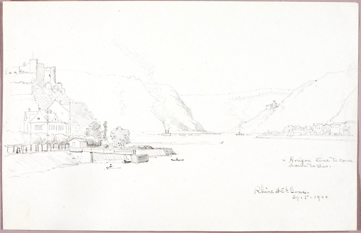 Rin en St. Goar de George Elbert Burr