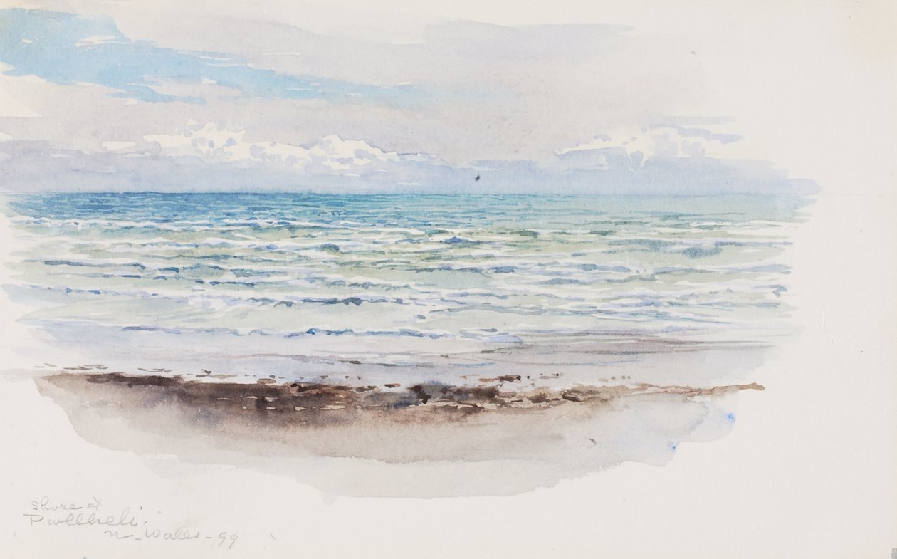 Costa en Pwllheli, Gales del Norte, 1899 de George Elbert Burr