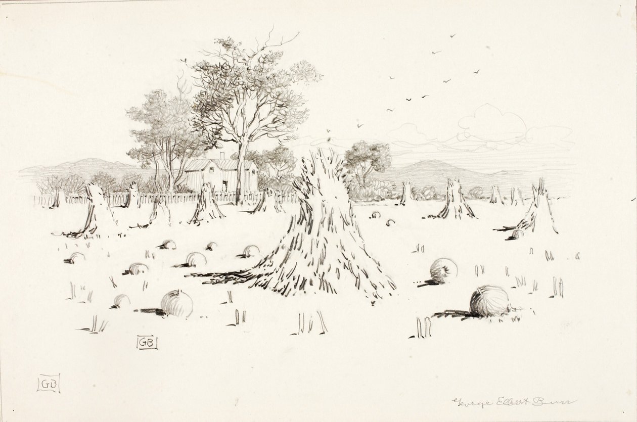 Sin título (Escena de la cosecha) de George Elbert Burr