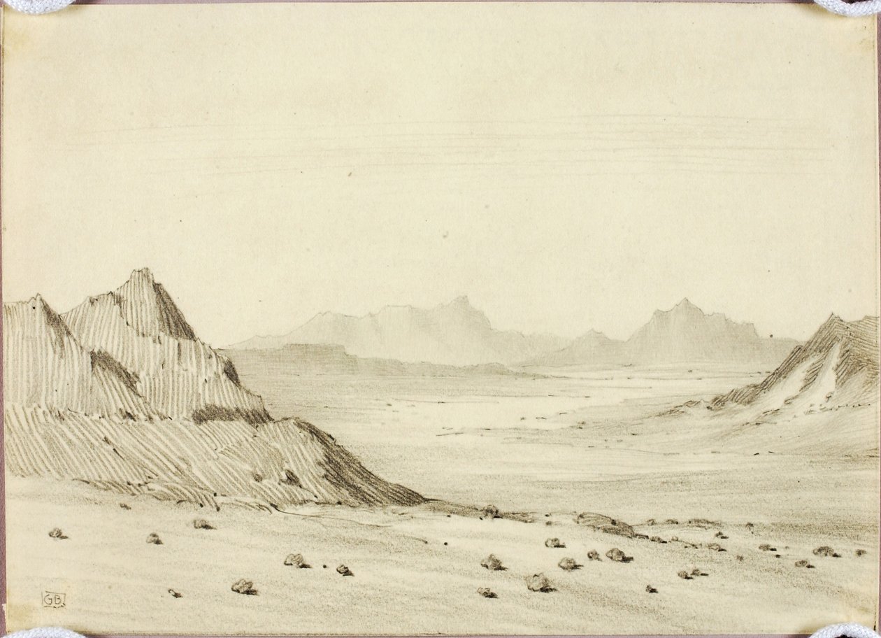 Sin título (dibujo para estampa) de George Elbert Burr