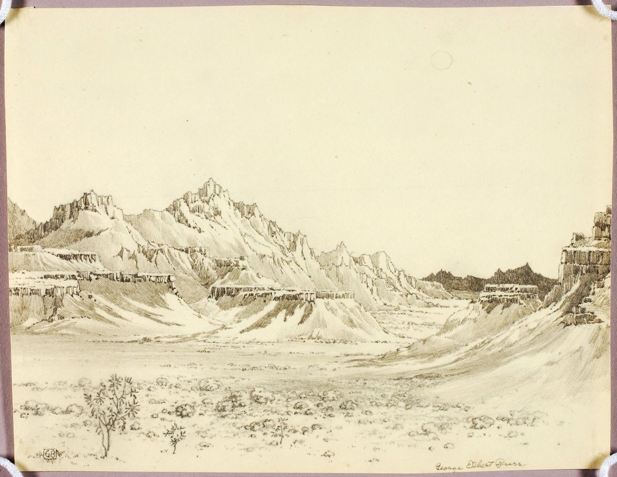 Sin título (dibujo de transferencia para «Arizona Night») de George Elbert Burr