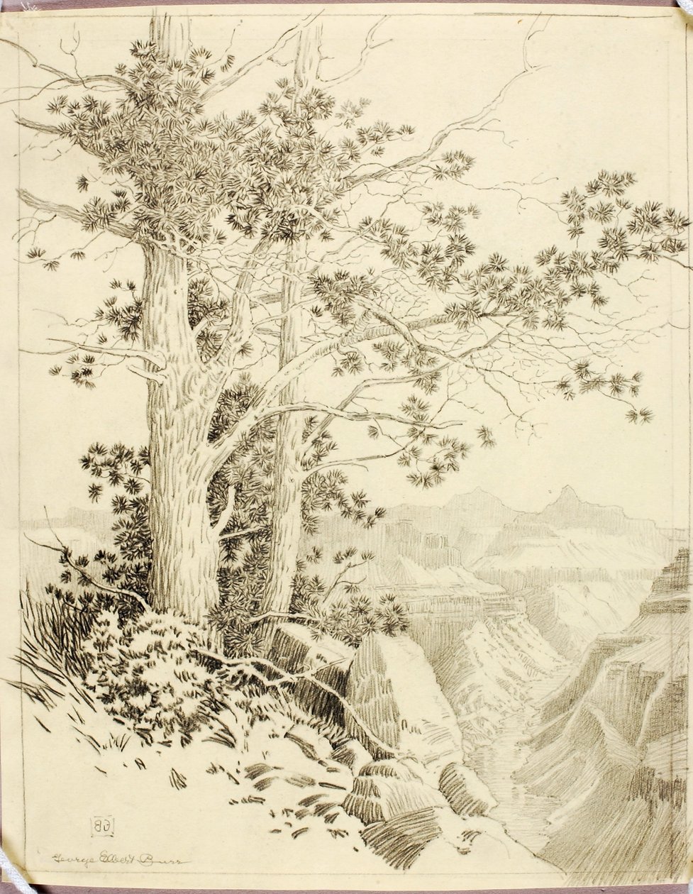 Sin título (dibujo de transferencia para impresión) de George Elbert Burr