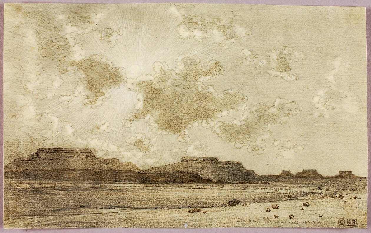 Sin título (dibujo de transferencia para impresión) de George Elbert Burr