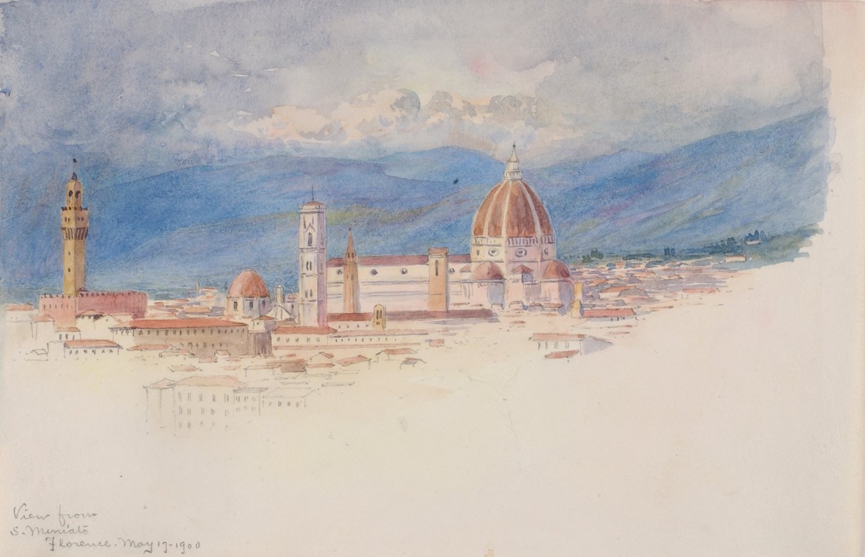 Vista desde S. Miniato, Florencia de George Elbert Burr