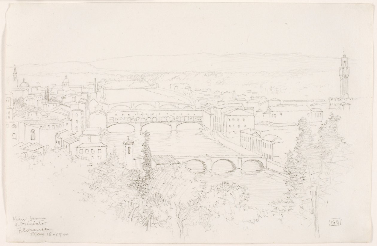 Vista desde S. Miniato, Florencia de George Elbert Burr