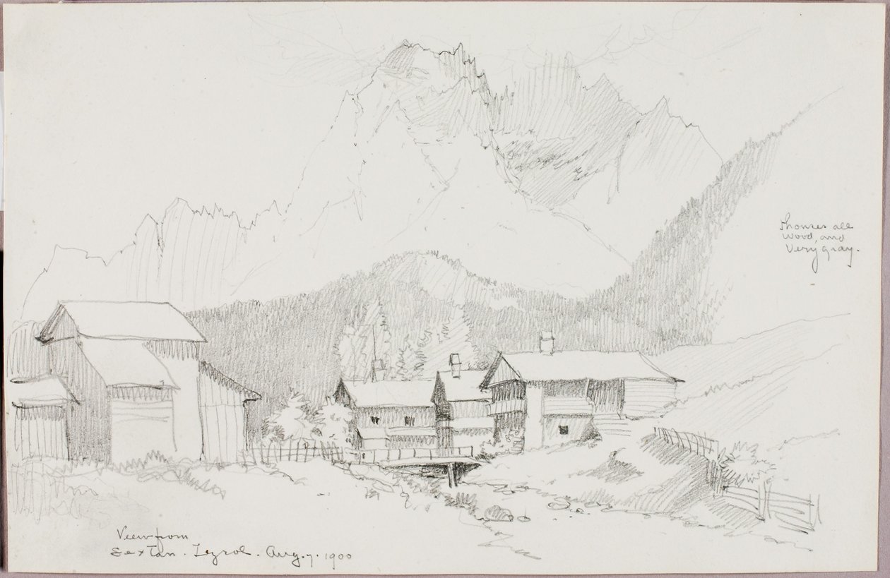 Vista desde Sextan, Tirol de George Elbert Burr