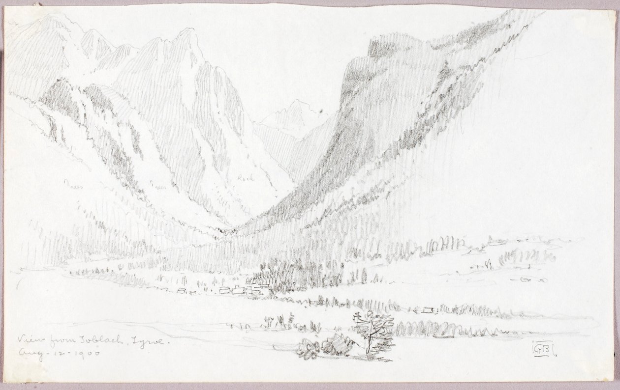 Vista desde Toblach, Tirol de George Elbert Burr