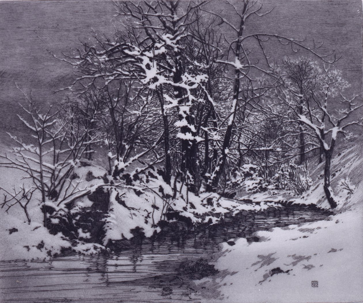 Mañana de invierno de George Elbert Burr