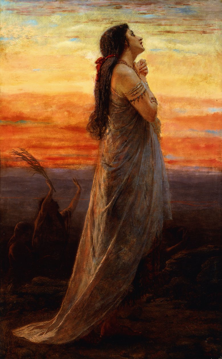 El lamento de la hija de Jefté, 1871 de George Elgar Hicks