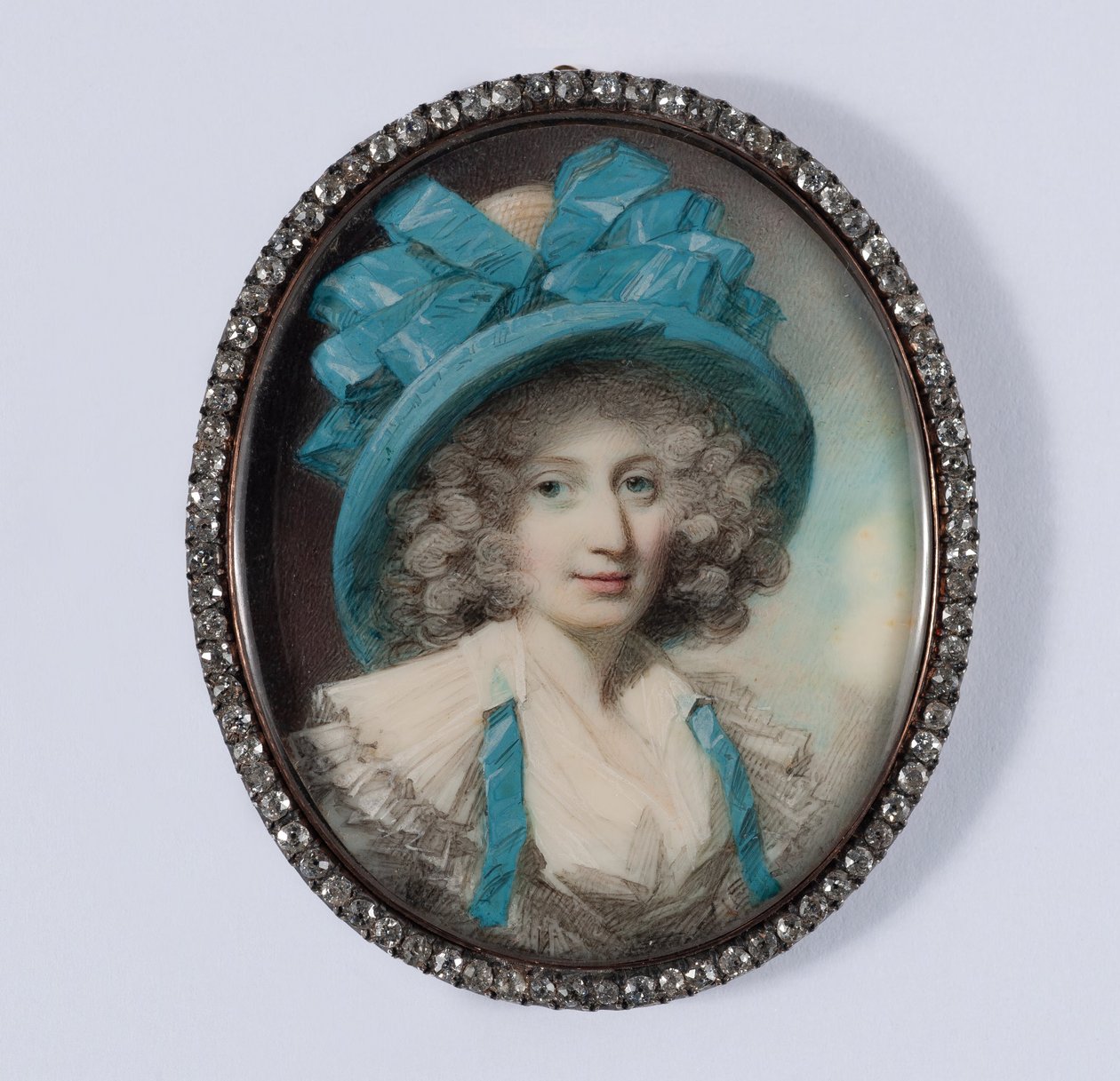Retrato de una dama, identificada tradicionalmente como la señorita Bedingfield de George Engleheart