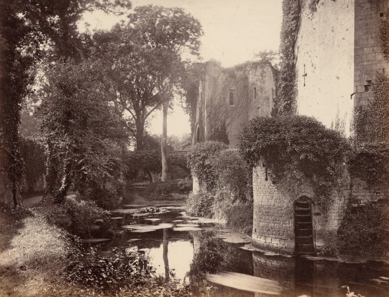 Castillo de Raglan, 1860 (foto) de George Esq. Shadbolt