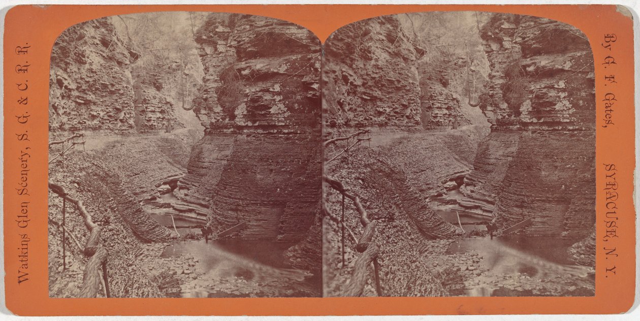 Paisaje de Watkins Glen, Garganta Espiral de George F. Gates