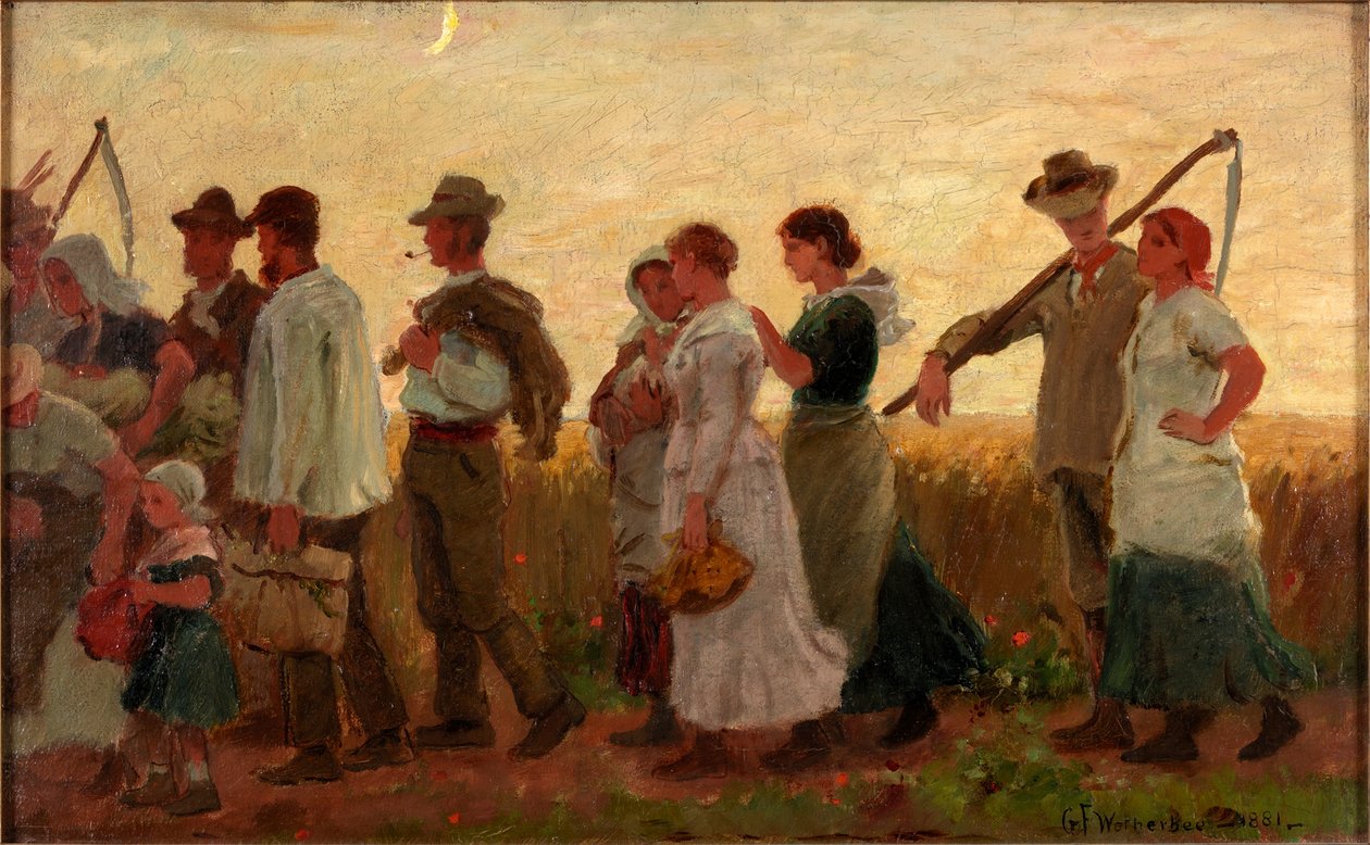 La Luna de la Cosecha, 1881 de George Faulkner Wetherbee