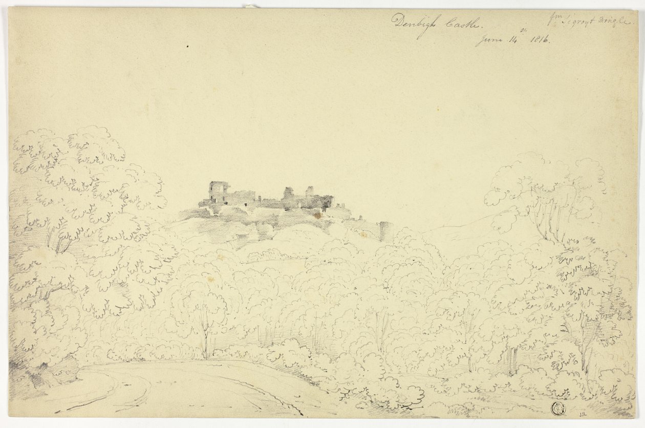 Castillo de Denbigh desde Segroyt Dingle de George Fennel Robson