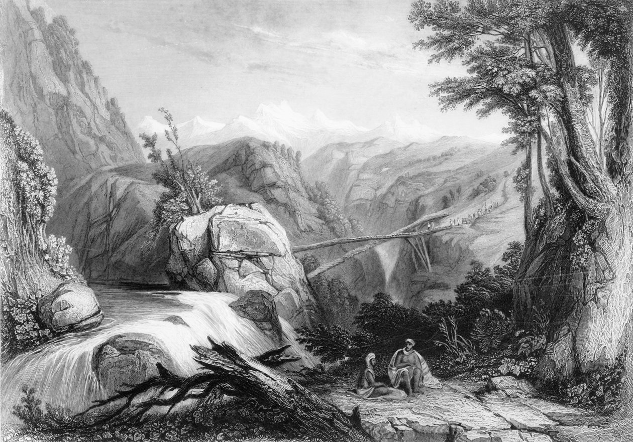 Vista cerca de Deobun, 1838 de George Francis White