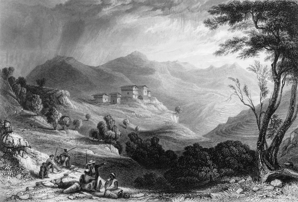 Pueblo de Naree, 1838 de George Francis White