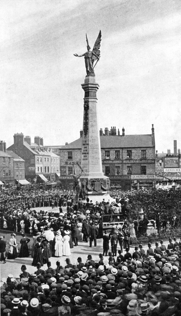 Inauguración del Monumento de Guerra de Northumberland, 1908-1909 de George Frank