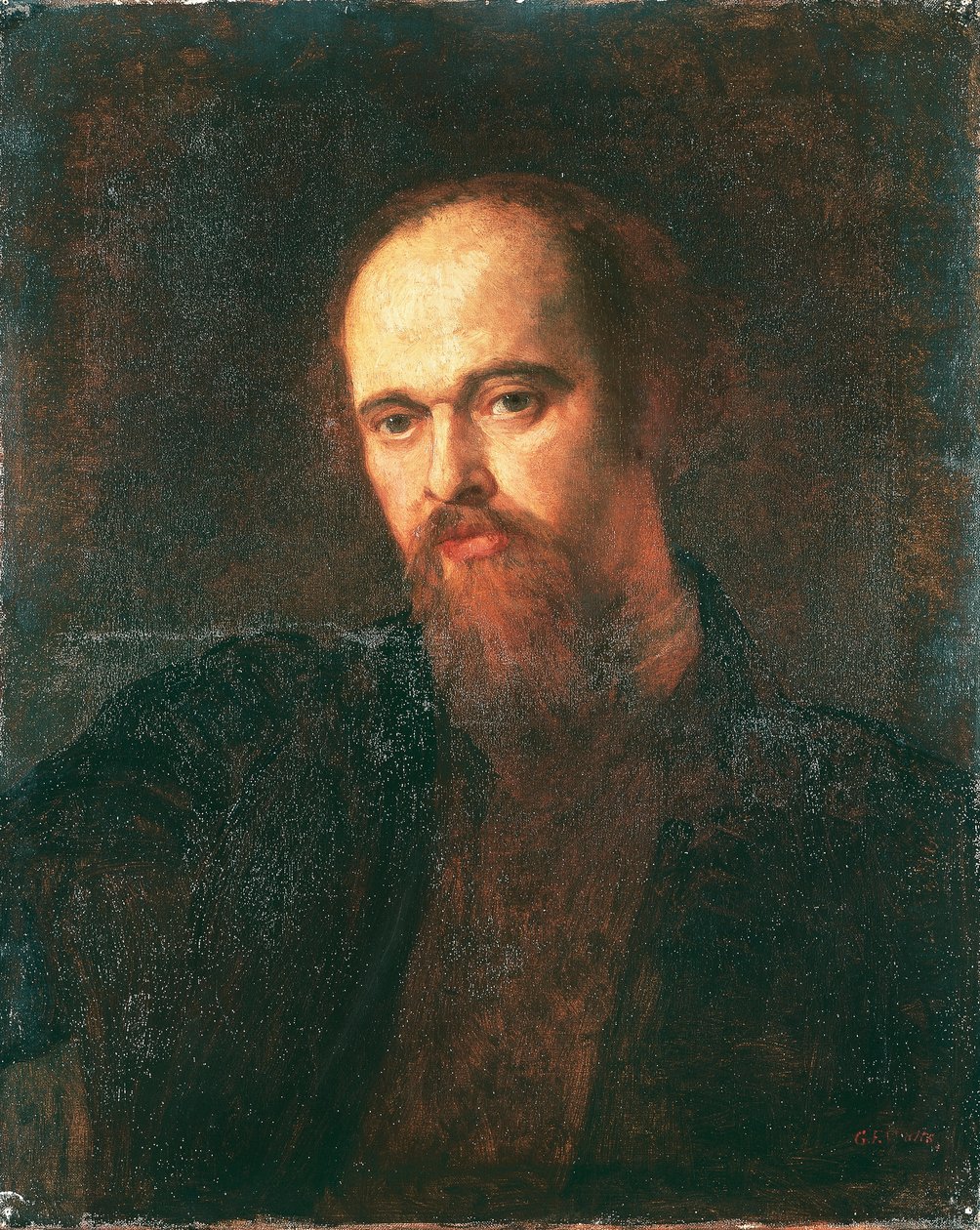 Retrato del pintor Dante Gabriel Rossetti de George Frederic Watts