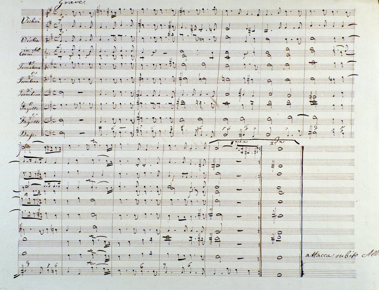 Página de la apertura de la partitura 