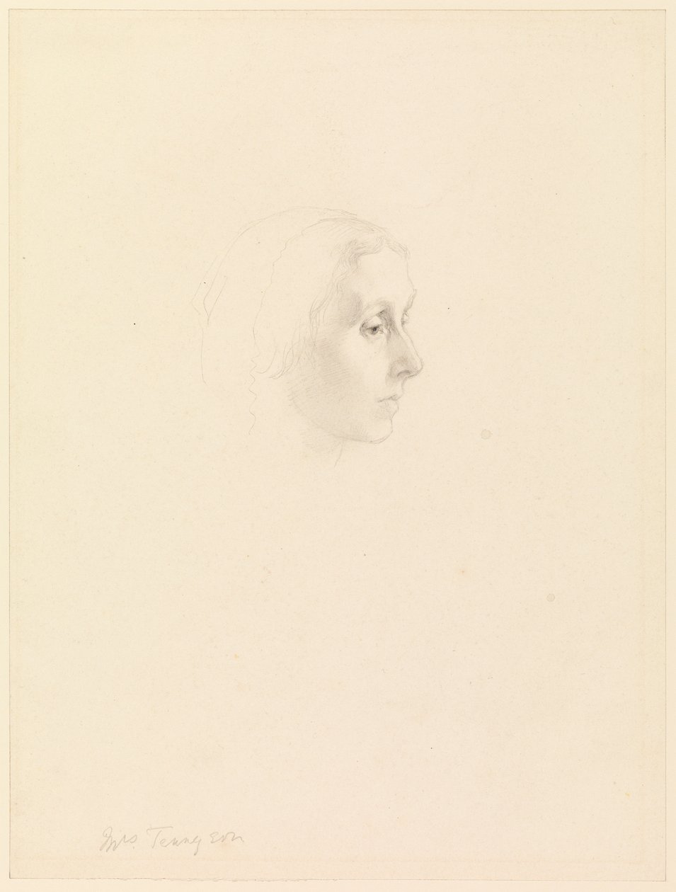 Estudio para el retrato de Emily Tennyson de George Frederick Watts