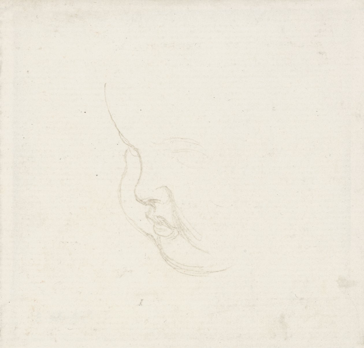 Estudio para la cabeza de un niño, c.1860 (grafito) de George Frederick Watts