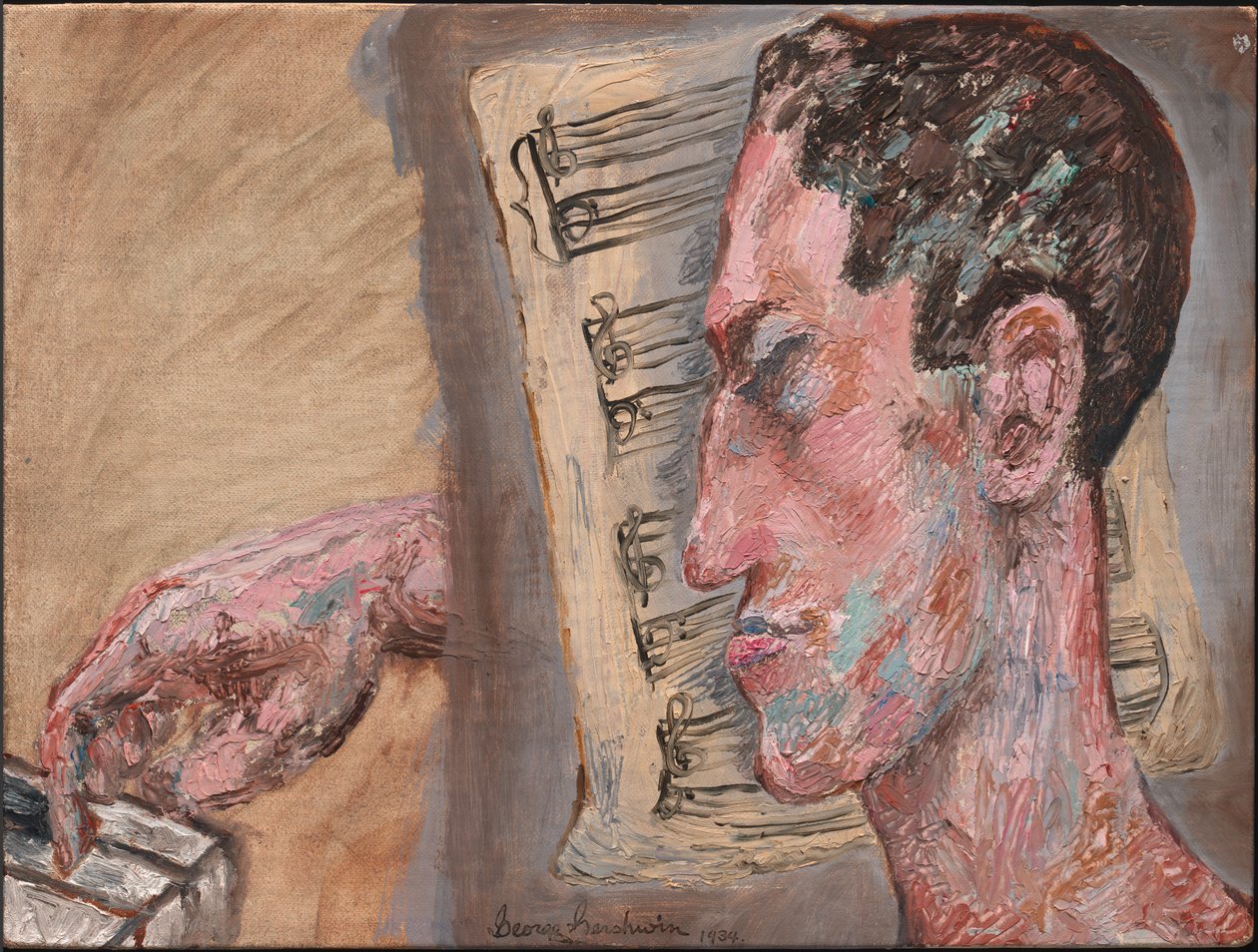 Autorretrato de George Gershwin, 1934 de George Gershwin