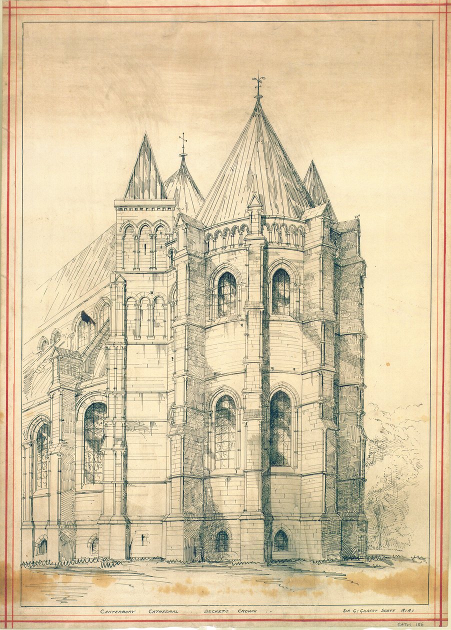 Boceto, c.1860 de George Gilbert Scott