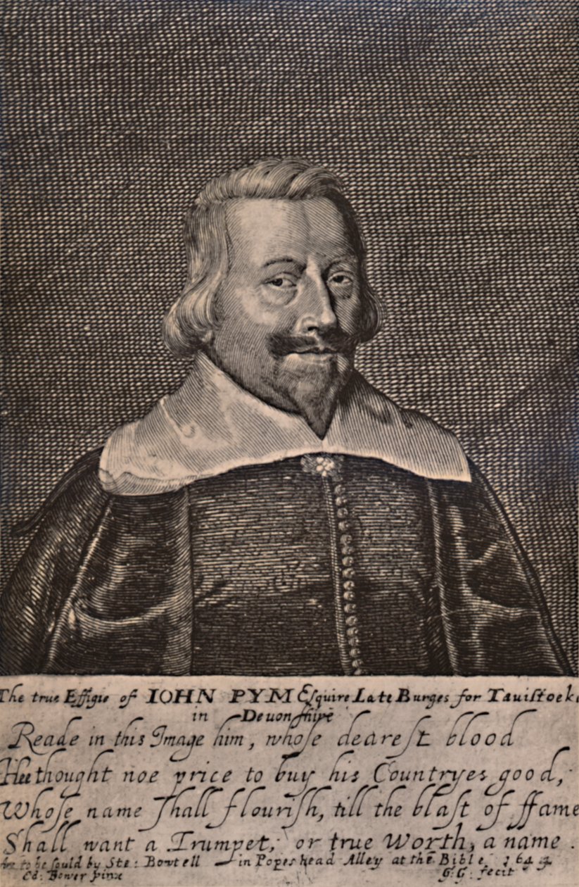 John Pym, político parlamentario inglés, c1644 1894 de George Glover