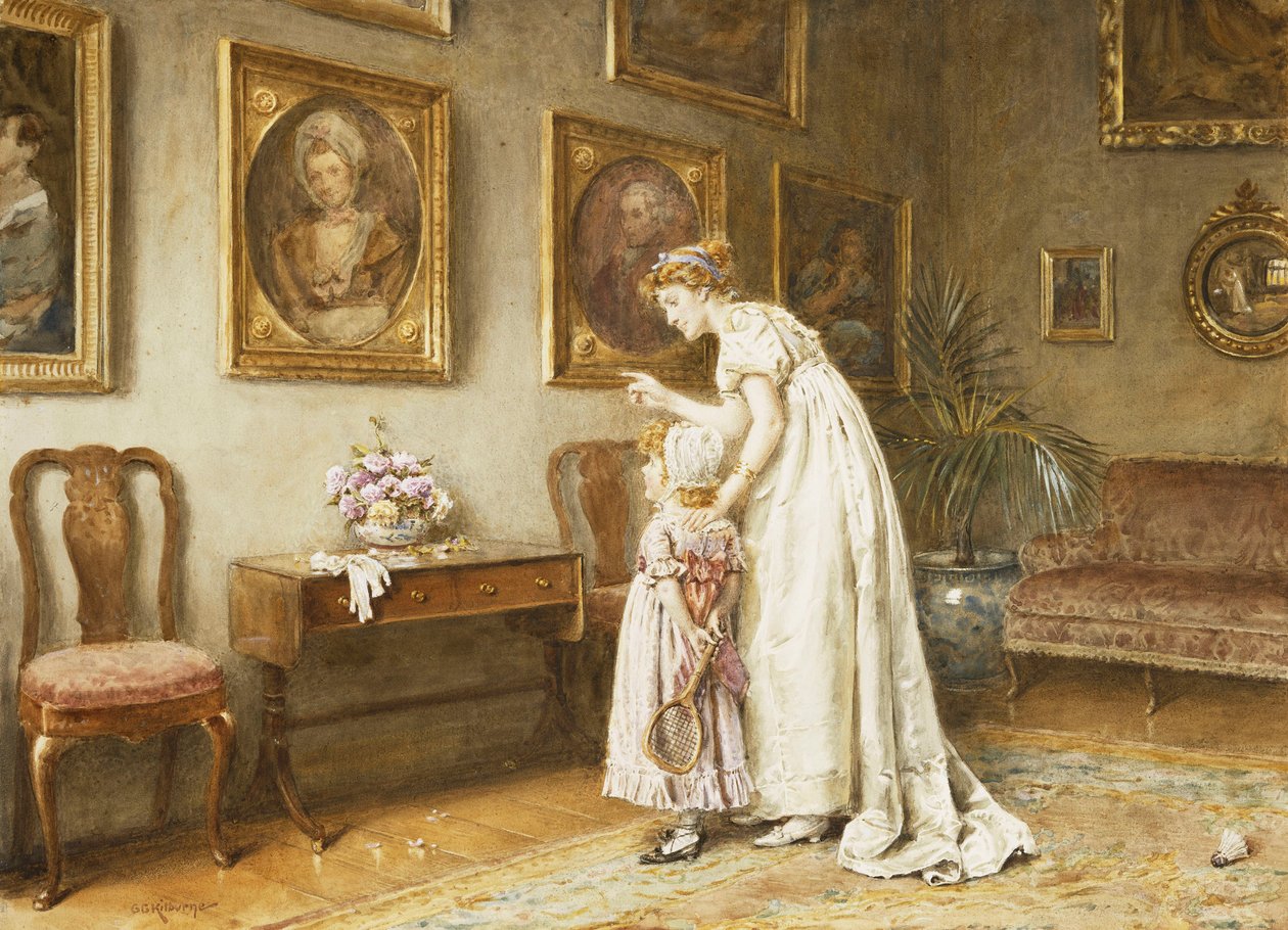 Una pequeña historia familiar | George Goodwin Kilburne