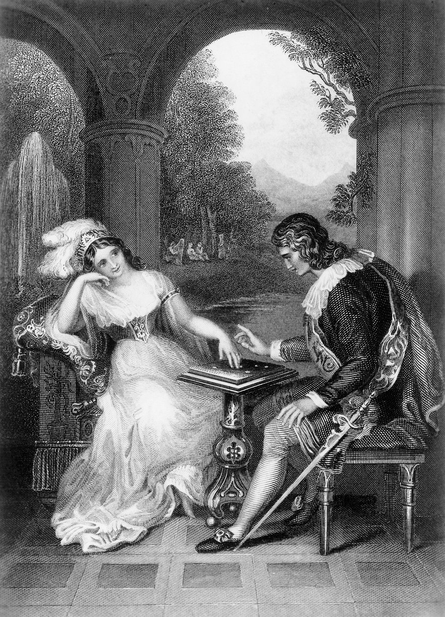 Ilustración de la obra de George Gordon Byron (1788-1824), grabado, de las obras completas de Lord Byron de George Gordon Byron