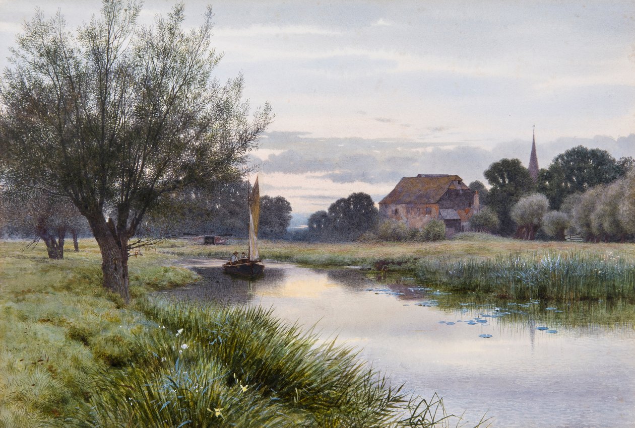 Navegar por el Ouse en Houghton de George Gordon Fraser