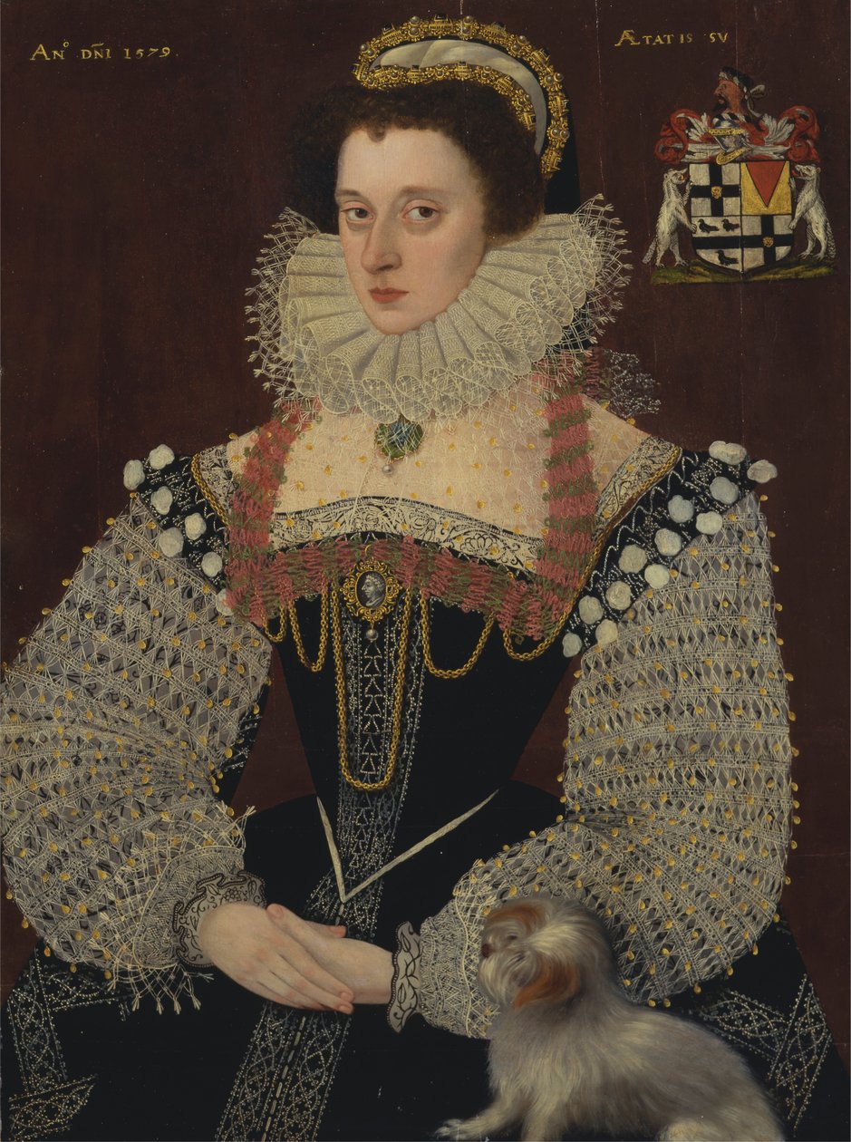 Frances, Lady Brydges (hacia 1553-1623) de George Gower