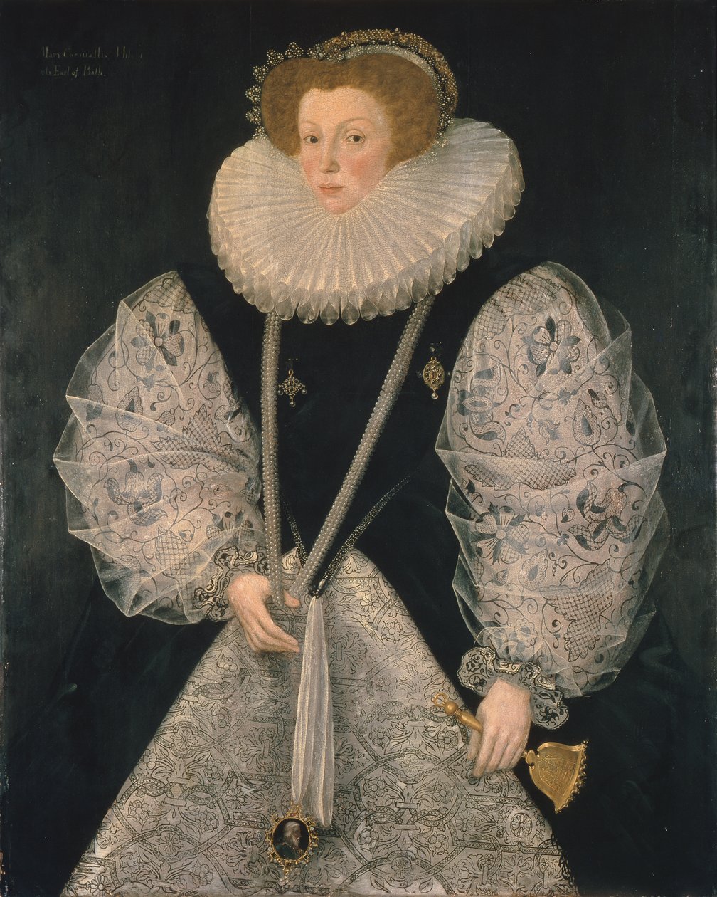 Mary Cornwallis, c.1580-85 (óleo sobre tabla) de George Gower