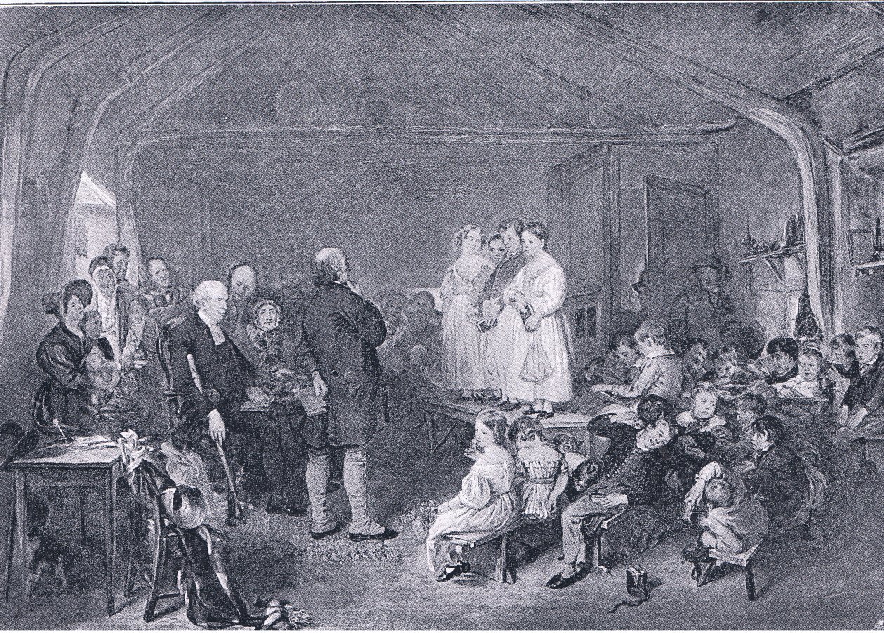 Catequización en un aula, de The Magazine of Art 1893, Cassell and Company, 1893 de George Harvey