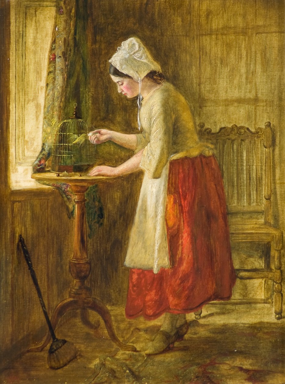 Alimentando al pájaro de George Hay