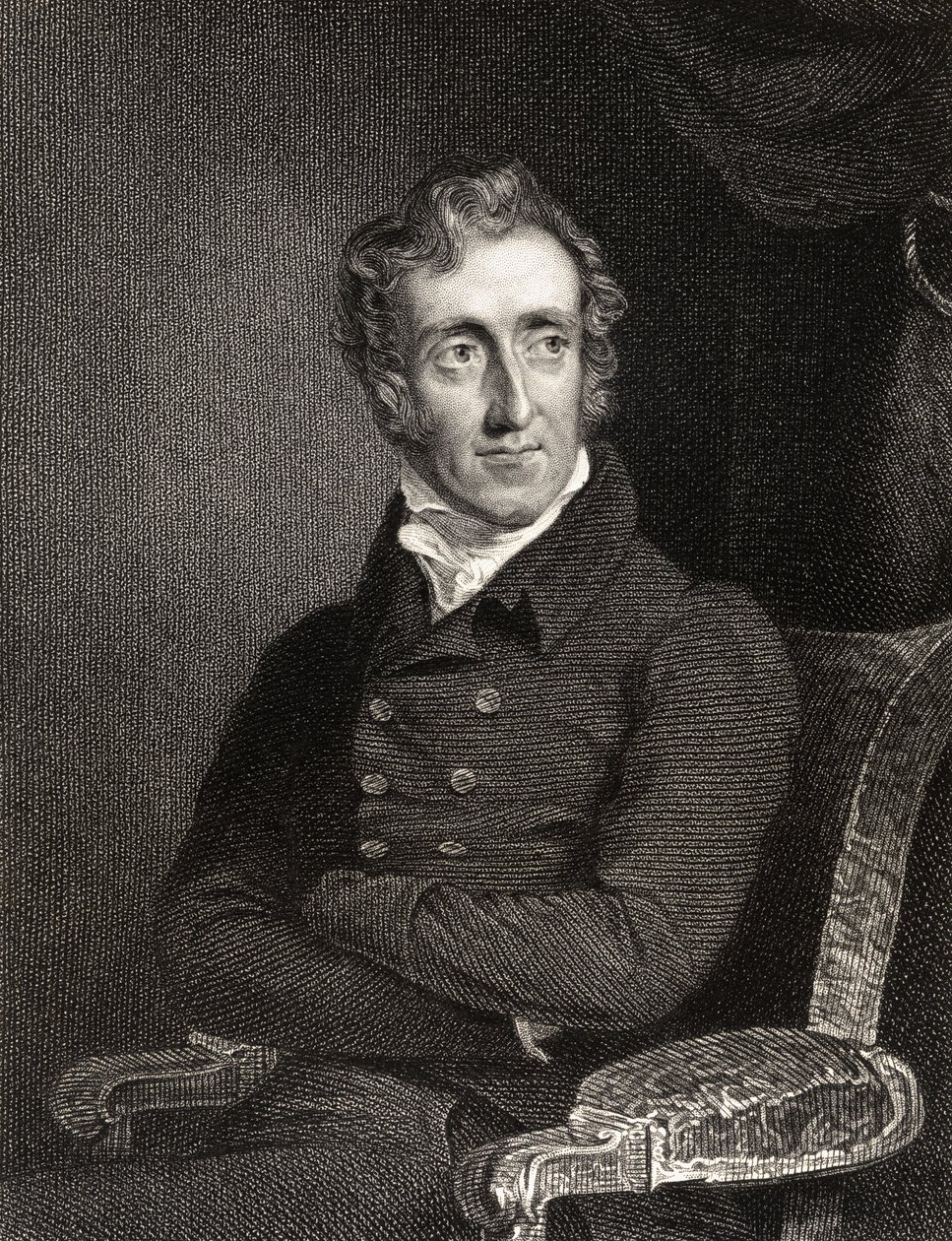 Henry Welbore Agar Ellis, 2do Vizconde Clifden, grabado por Edward Scriven, de 
