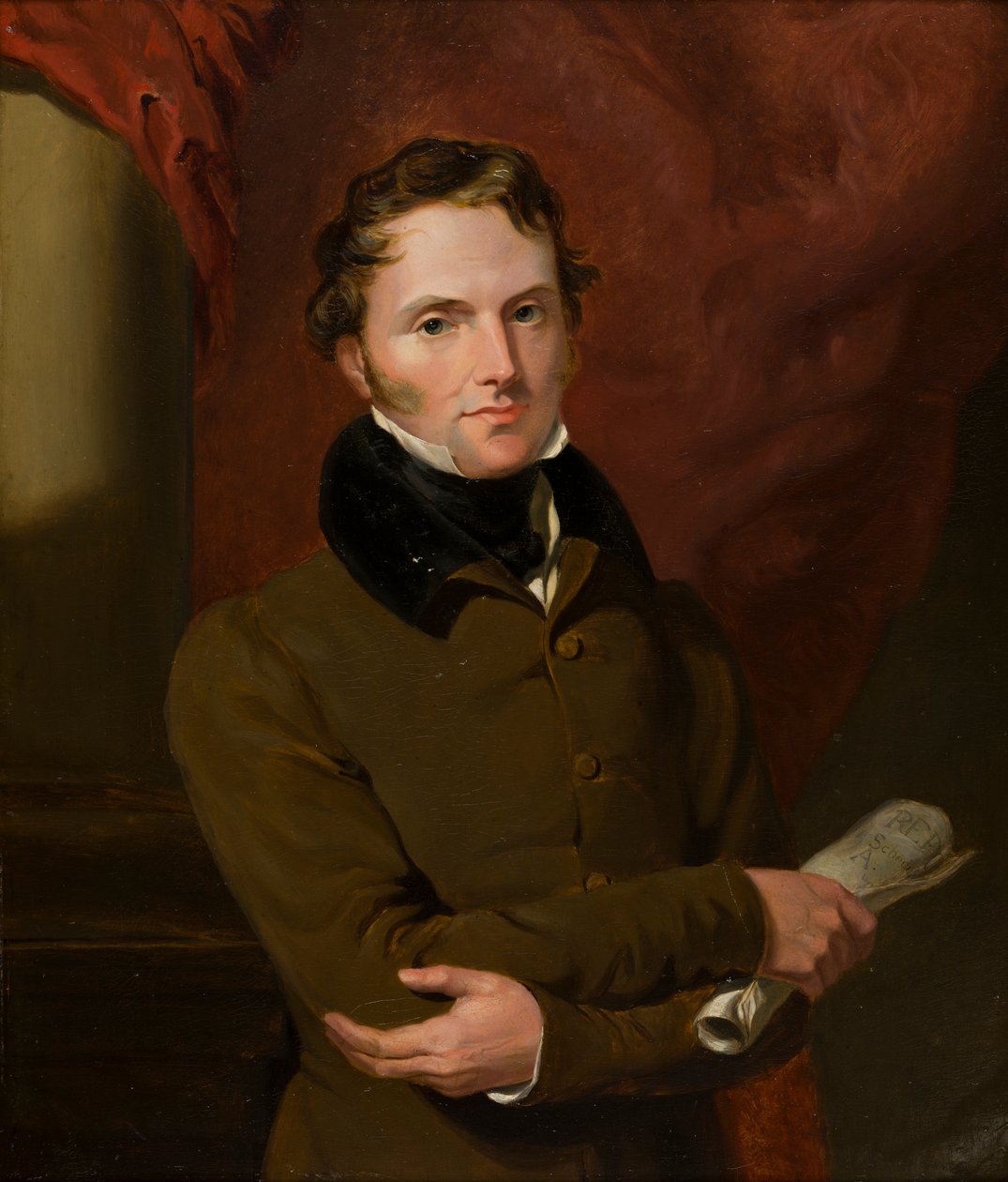 Retrato de Lord John Russell (1792-1878), luego el primer conde Russell, c.1812-71 (aceite sobre tabla) de George Hayter