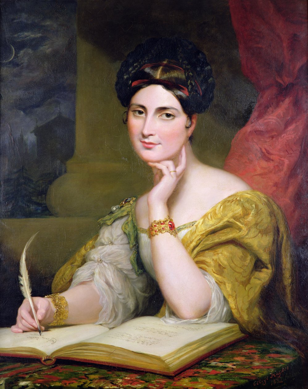 Retrato de la Sra. Caroline Norton de George Hayter