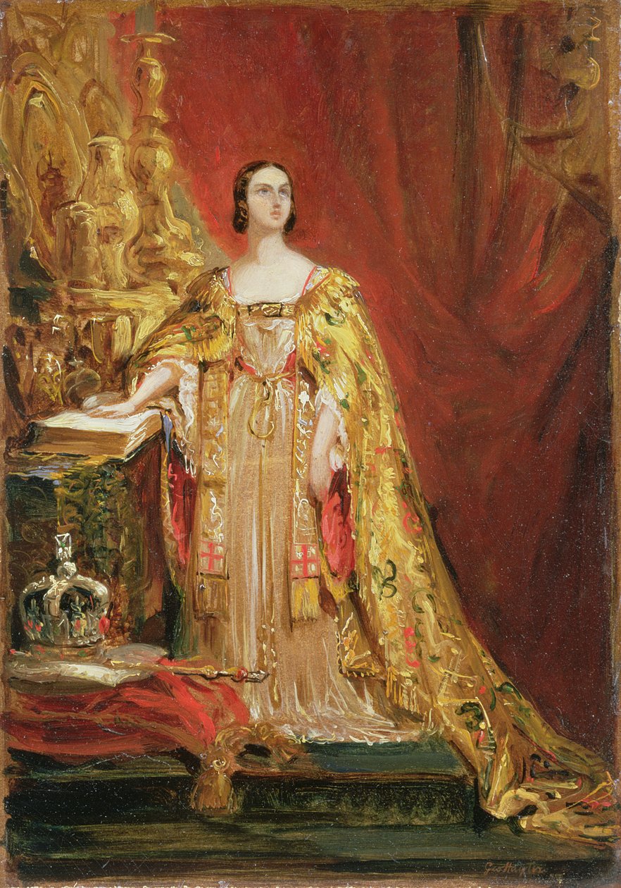 La Reina Victoria tomando el juramento de coronación, 28 de junio de 1838 de George Hayter