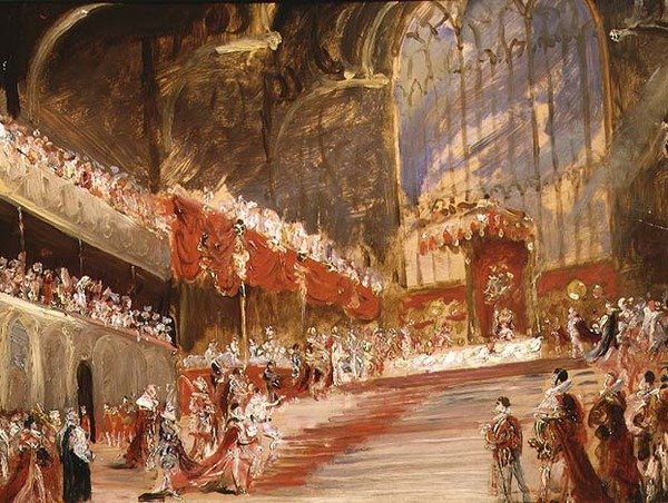 La Coronación del Rey Jorge IV (1762-1830) de George Hayter