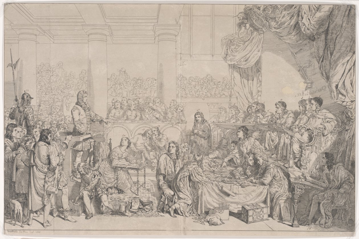 El juicio de William Lord Russell de George Hayter