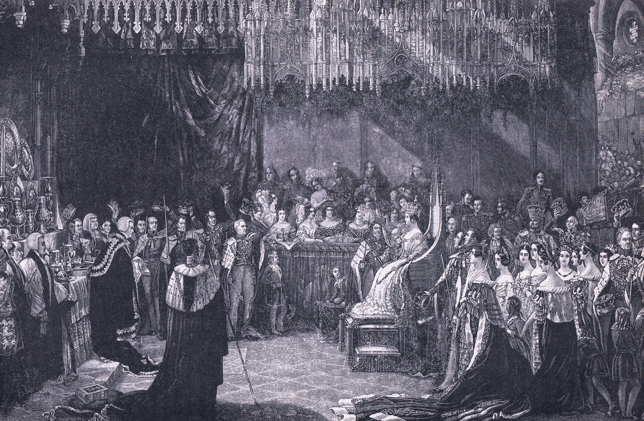 La coronación de la Reina Victoria AD 1838 de George Hayter