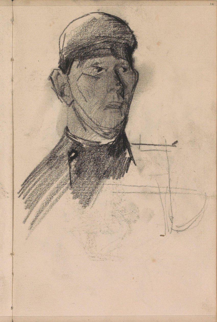 Busto de un hombre con gorro de George Hendrik Breitner