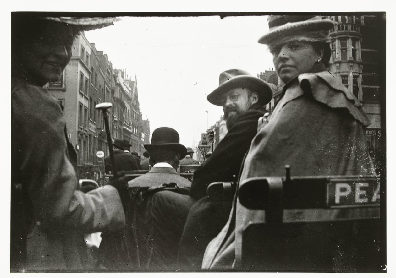 George Breitner y Marius Bauer en un carruaje en Londres de George Hendrik Breitner