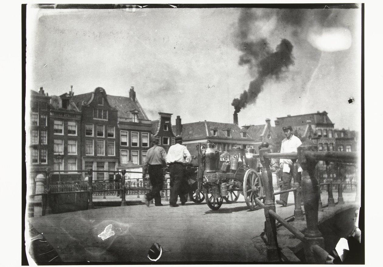 Vista del Prinsengracht en el puente sobre el Leidsegracht en Amsterdam de George Hendrik Breitner