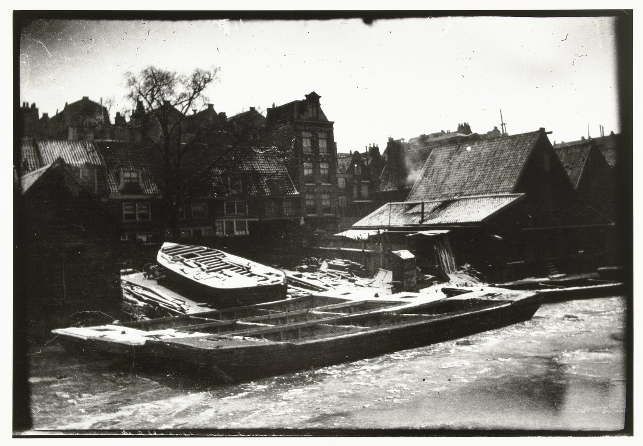Vista de un astillero en Prinseneiland en Amsterdam de George Hendrik Breitner
