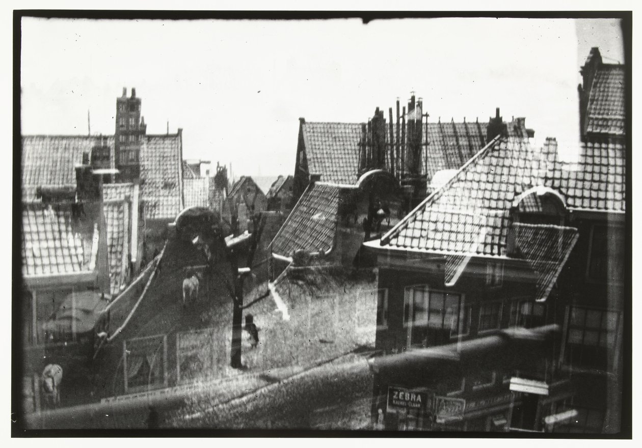 Vistas de los tejados de Ámsterdam de George Hendrik Breitner